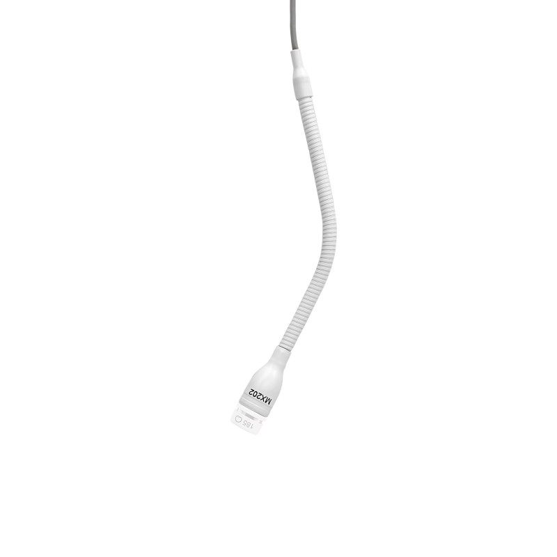 MX202WP-A/N - Miniaturowy mikrofon pojemnościowy, biały, 10m kabel, przedwzmacniacz na płytce, be...SHURE